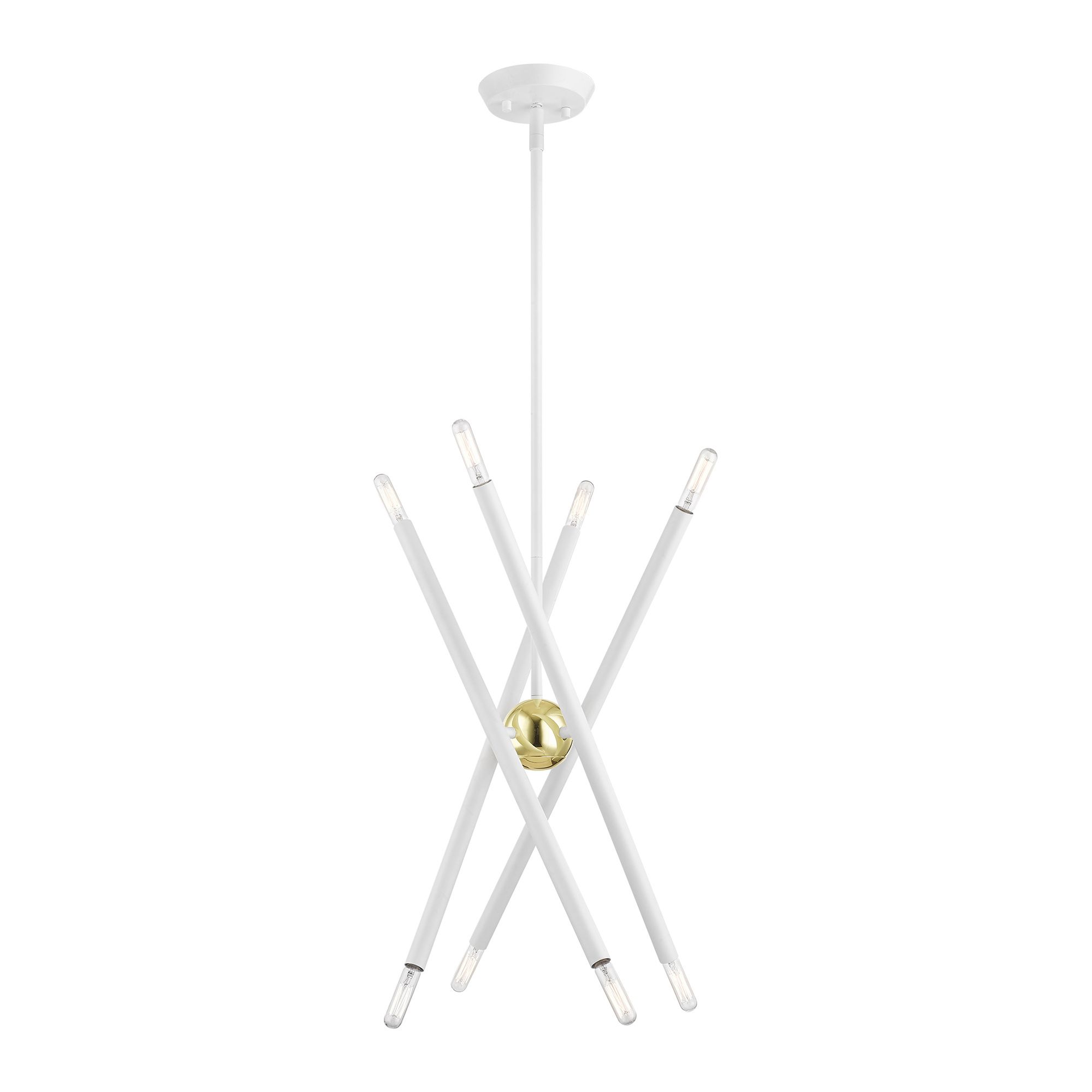 Soho 8 Light White Chandelier