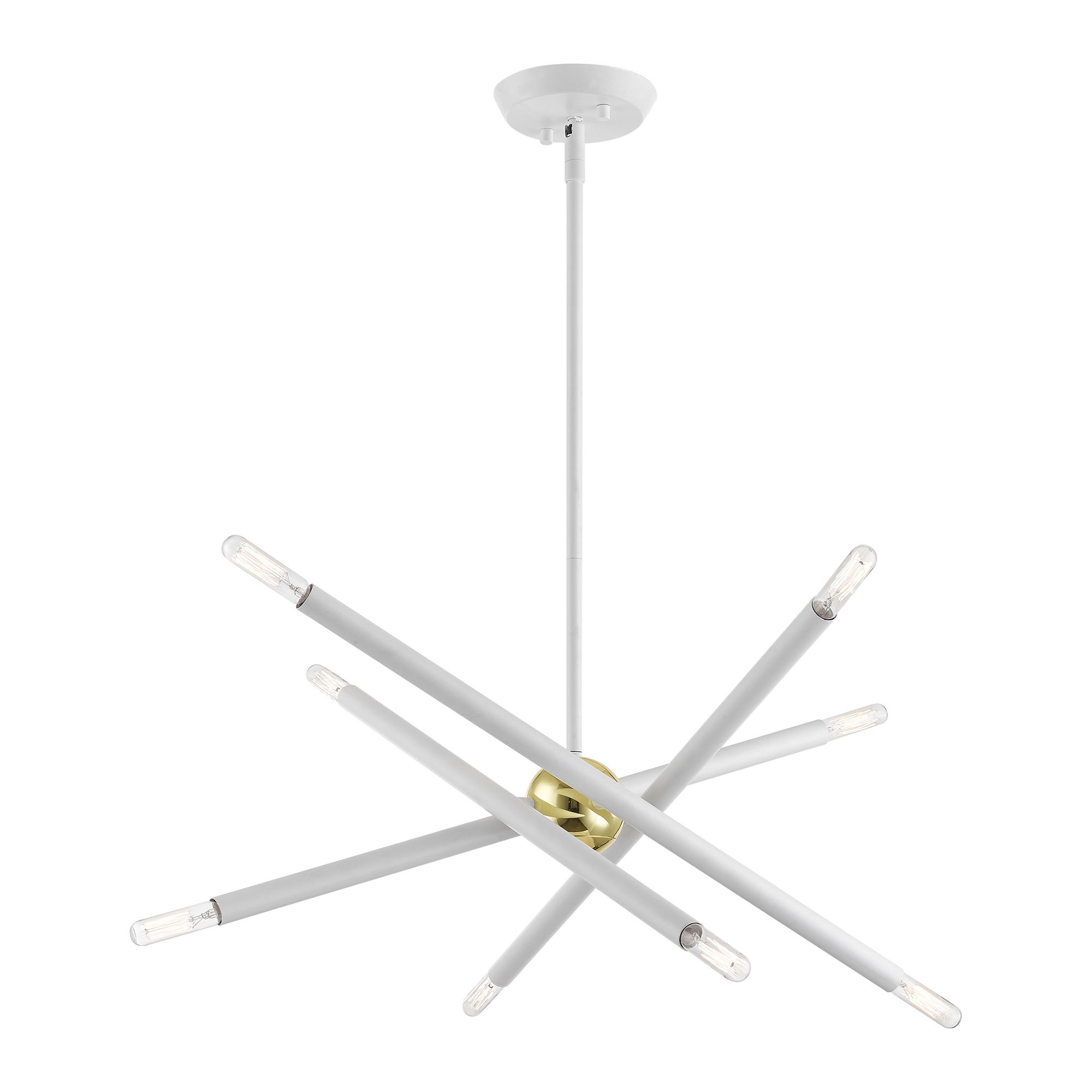 Soho 8 Light White Chandelier