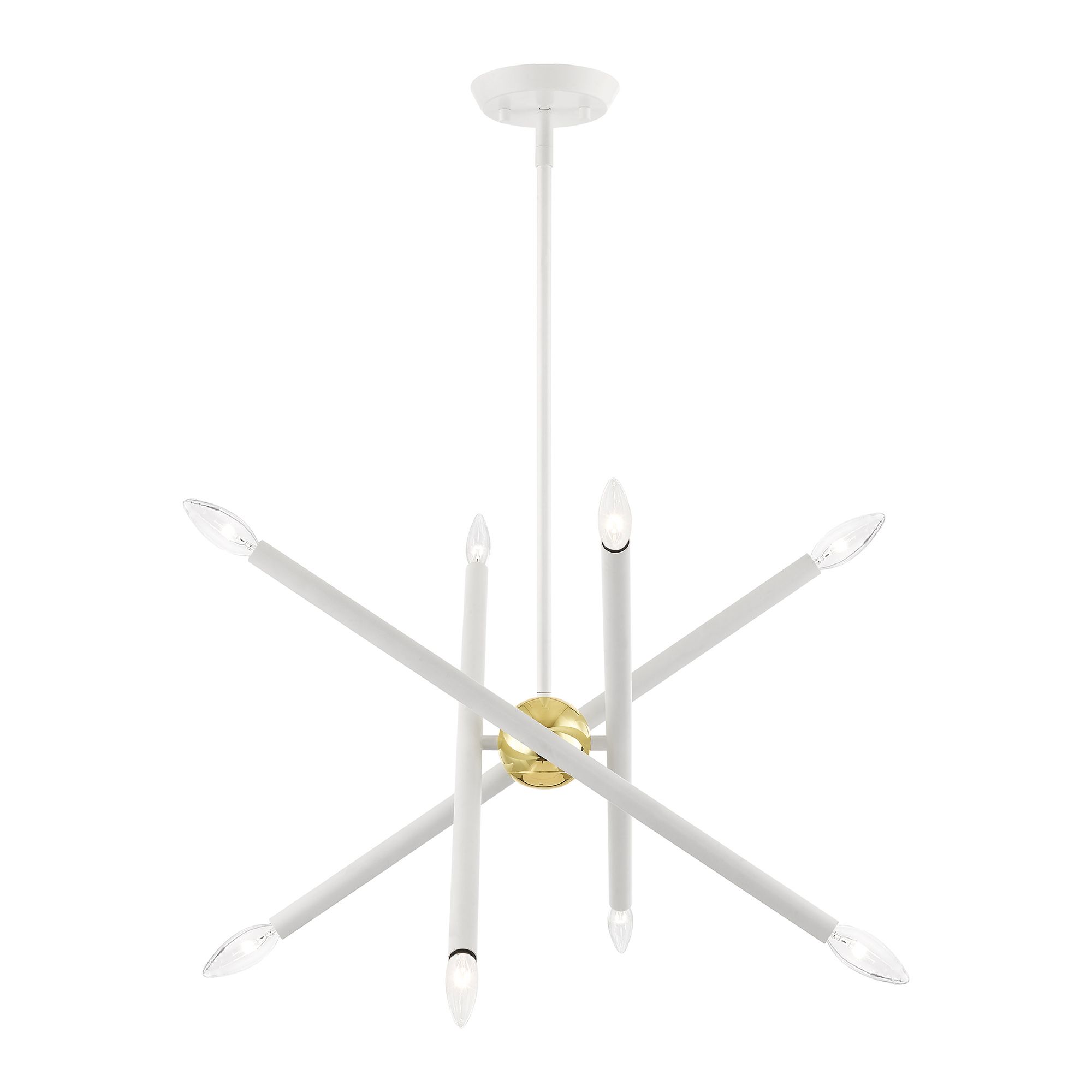 Soho 8 Light White Chandelier