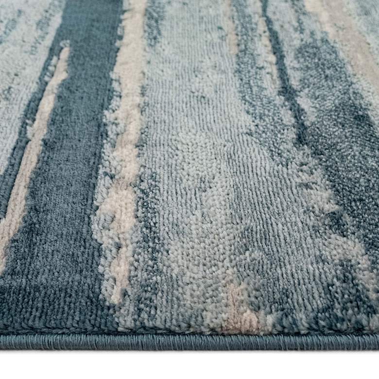 Image 4 Soho Agate 710003 5&#39;3 inchx7&#39;6 inch Blue Rectangular Area Rug more views