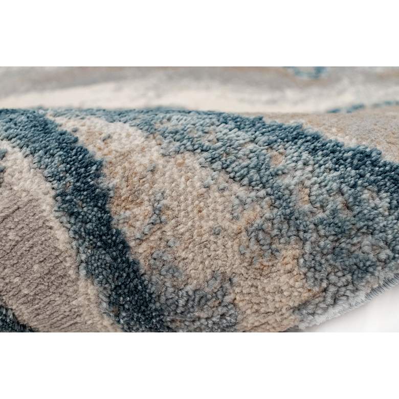 Image 6 Soho Agate 710003 5'3"x7'6" Blue Rectangular Area Rug more views