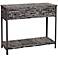 Soho Brown Wood Plank Console Table