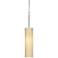 Soho Satin Nickel 3.875" Wide LED Cream Glass Modern Mini Pendant