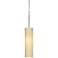 Soho Satin Nickel 3.875" Wide LED Cream Glass Modern Mini Pendant