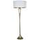 Soiree 60" High Gold with Metallic White Shade Floor Lamp