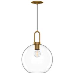 Soji 10" Wide Aged Gold Globe Mini Pendant