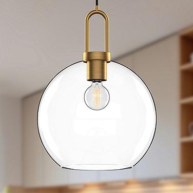 Soji 10" Wide Aged Gold Globe Mini Pendant