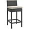 Sojourn 27 1/2" Canvas Beige Fabric Outdoor Patio Barstool