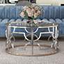 1_Sol 36" Wide Chrome and Gold Plating Round Coffee Table