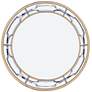 3_Sol 36" Wide Chrome and Gold Plating Round Coffee Table more views