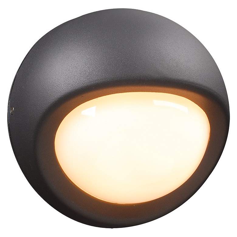 Image 1 Sol Collection 7 1/2 inch Wide Graphite Outdoor Wall Light