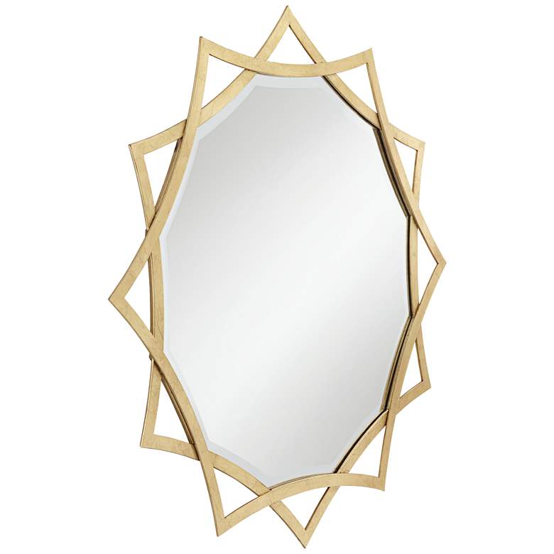 Image 5 Sola Sonnet Gold Iron 34 inch Round Starburst Wall Mirror more views