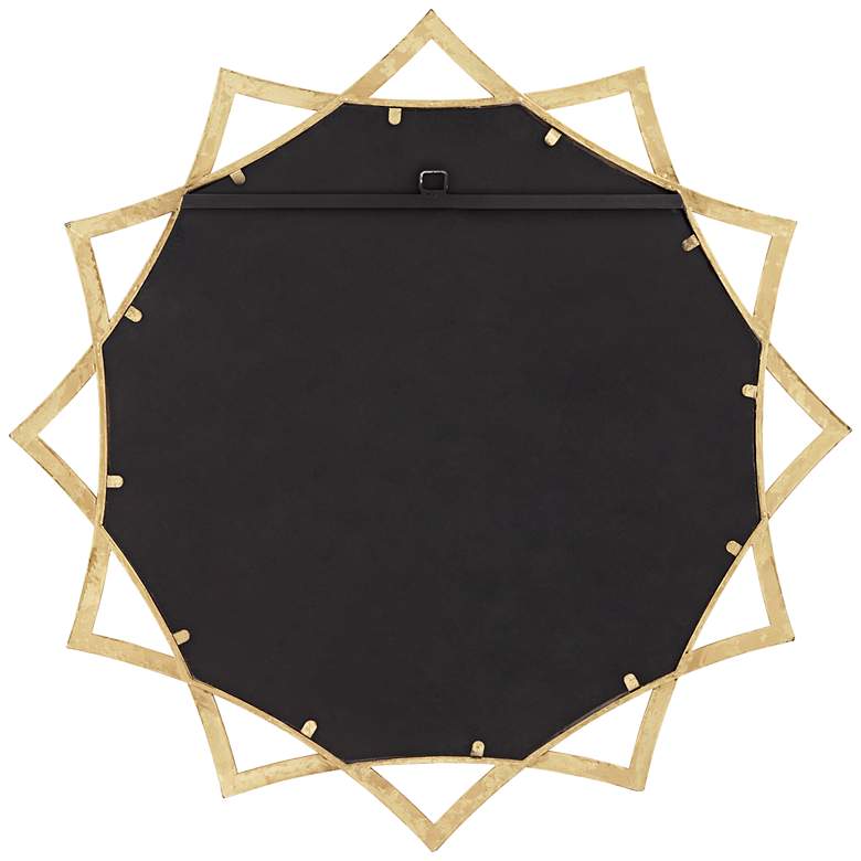 Image 6 Sola Sonnet Gold Iron 34" Round Starburst Wall Mirror more views