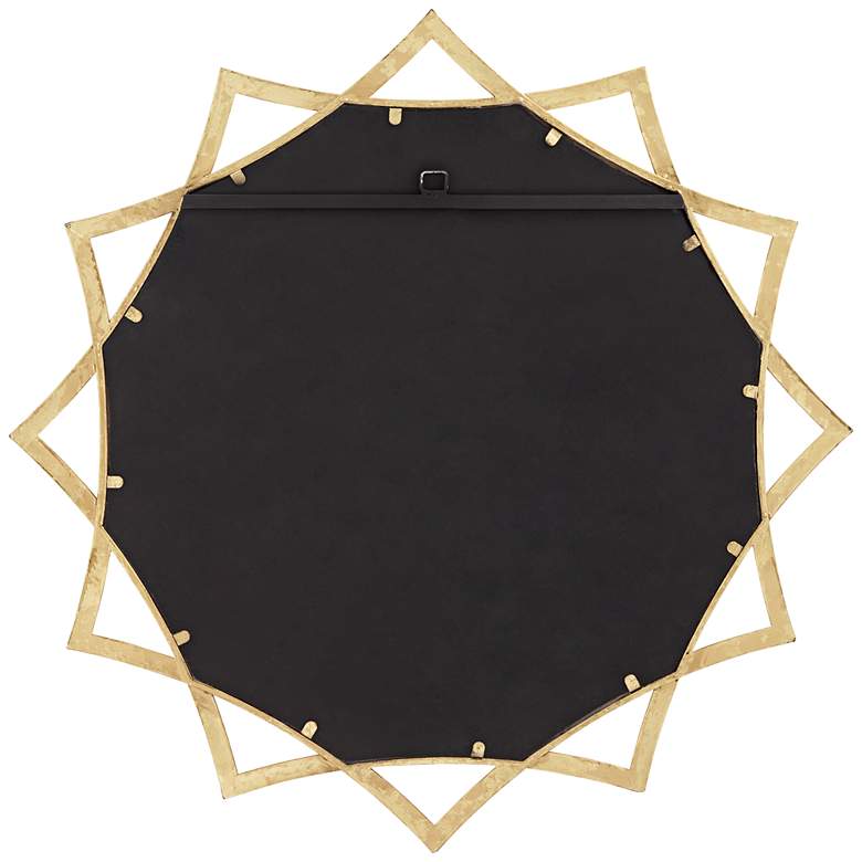 Image 6 Sola Sonnet Gold Iron 34 inch Round Starburst Wall Mirror more views