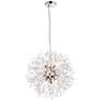 3_Solace 17 3/4" Wide Chrome Crystal 9-Light Pendant