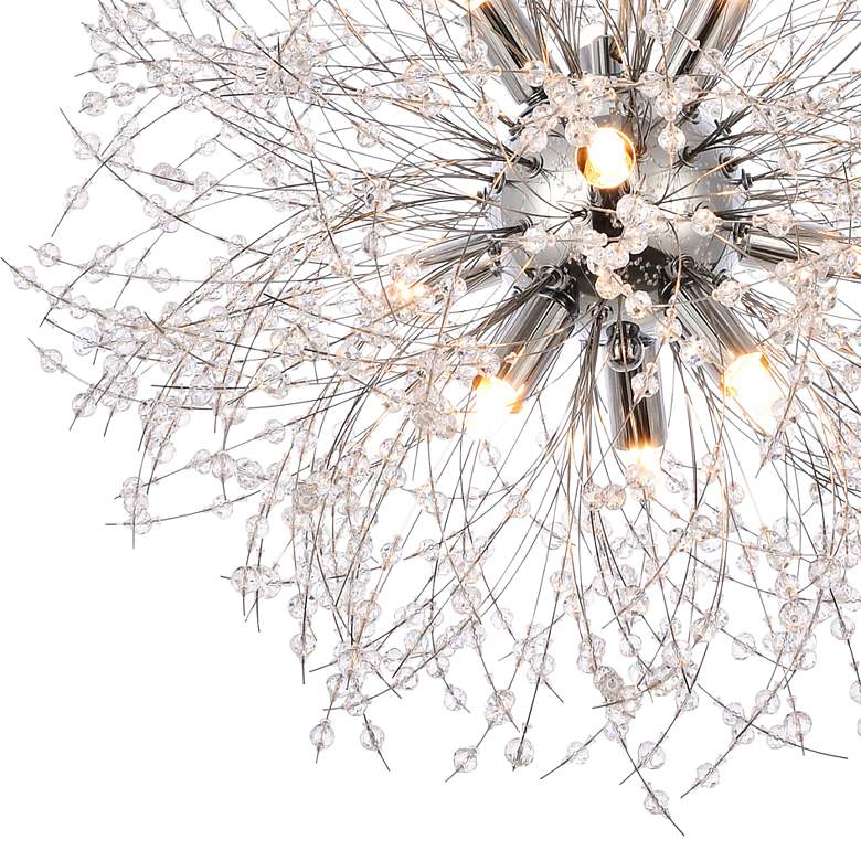 Image 4 Solace 17 3/4" Wide Chrome Crystal 9-Light Pendant more views