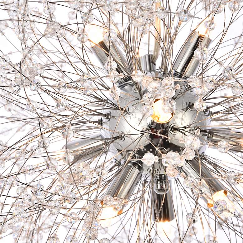 Image 5 Solace 17 3/4" Wide Chrome Crystal 9-Light Pendant more views