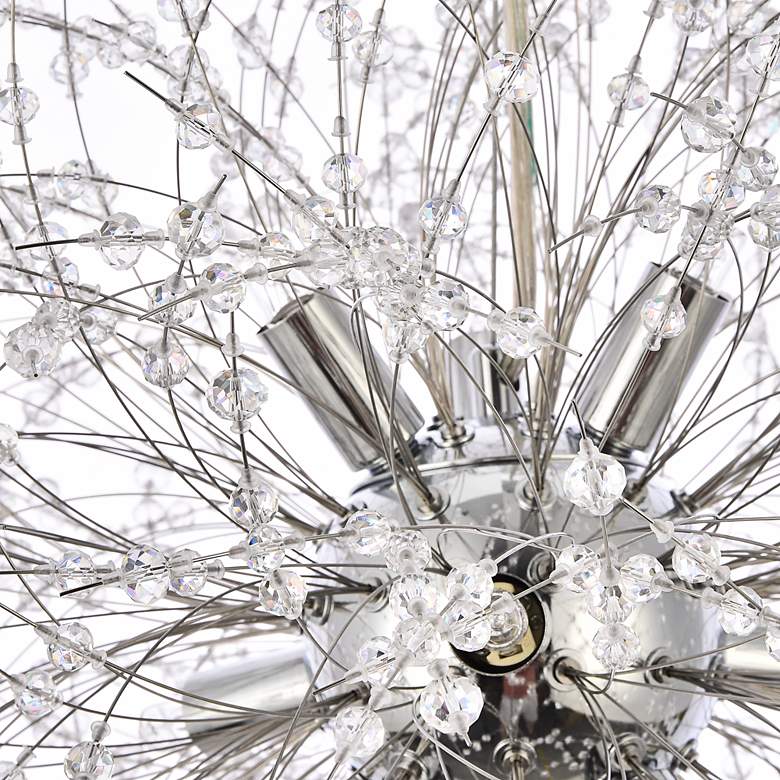Image 7 Solace 17 3/4" Wide Chrome Crystal 9-Light Pendant more views
