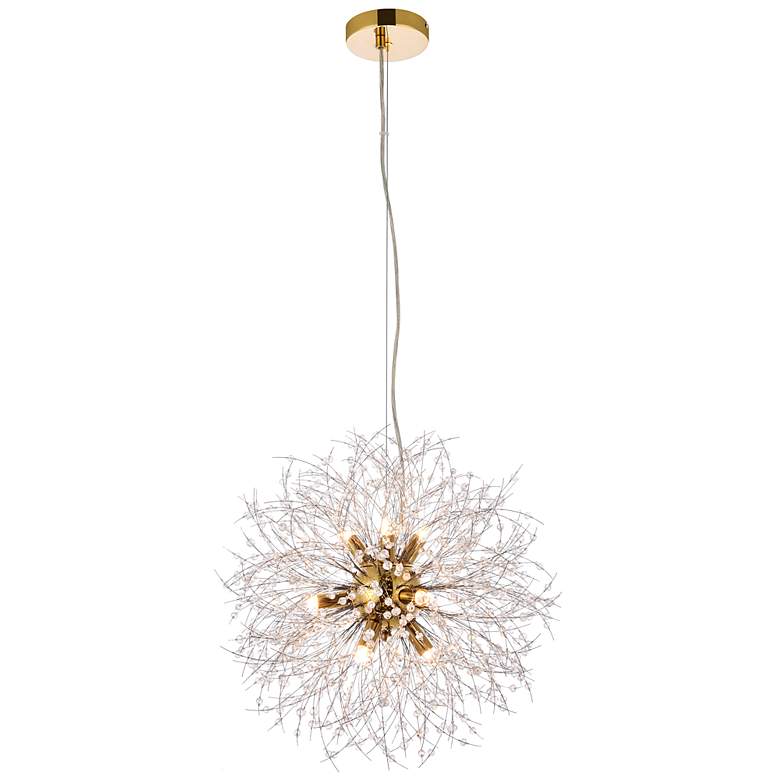 Image 3 Solace 17 3/4" Wide Gold 9-Light Pendant