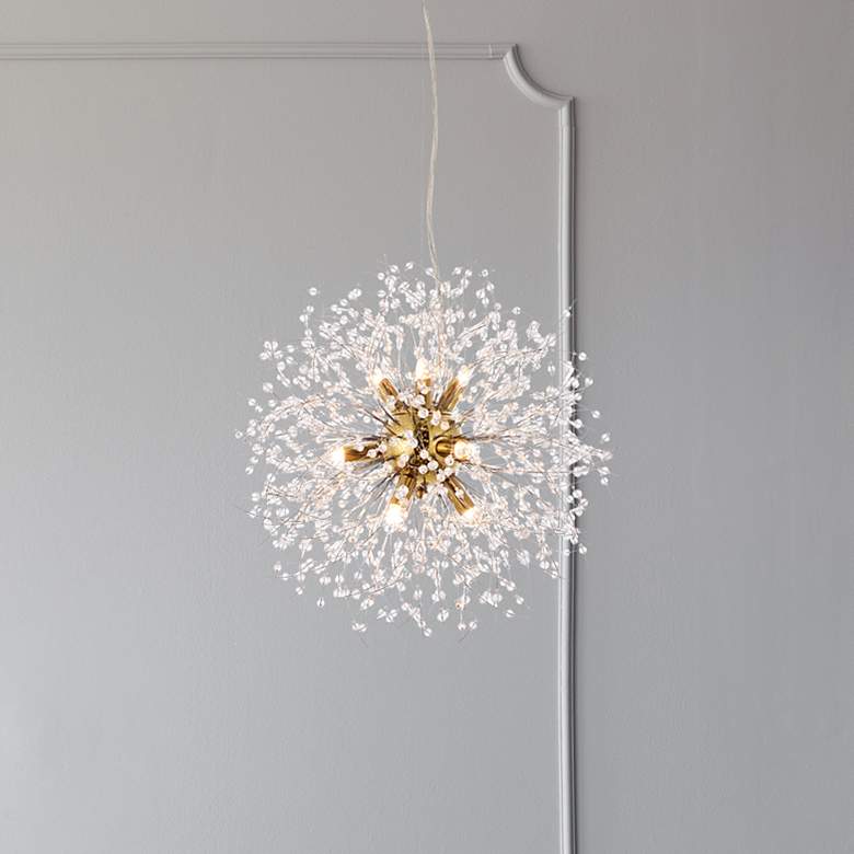 Image 2 Solace 17 3/4" Wide Gold 9-Light Pendant