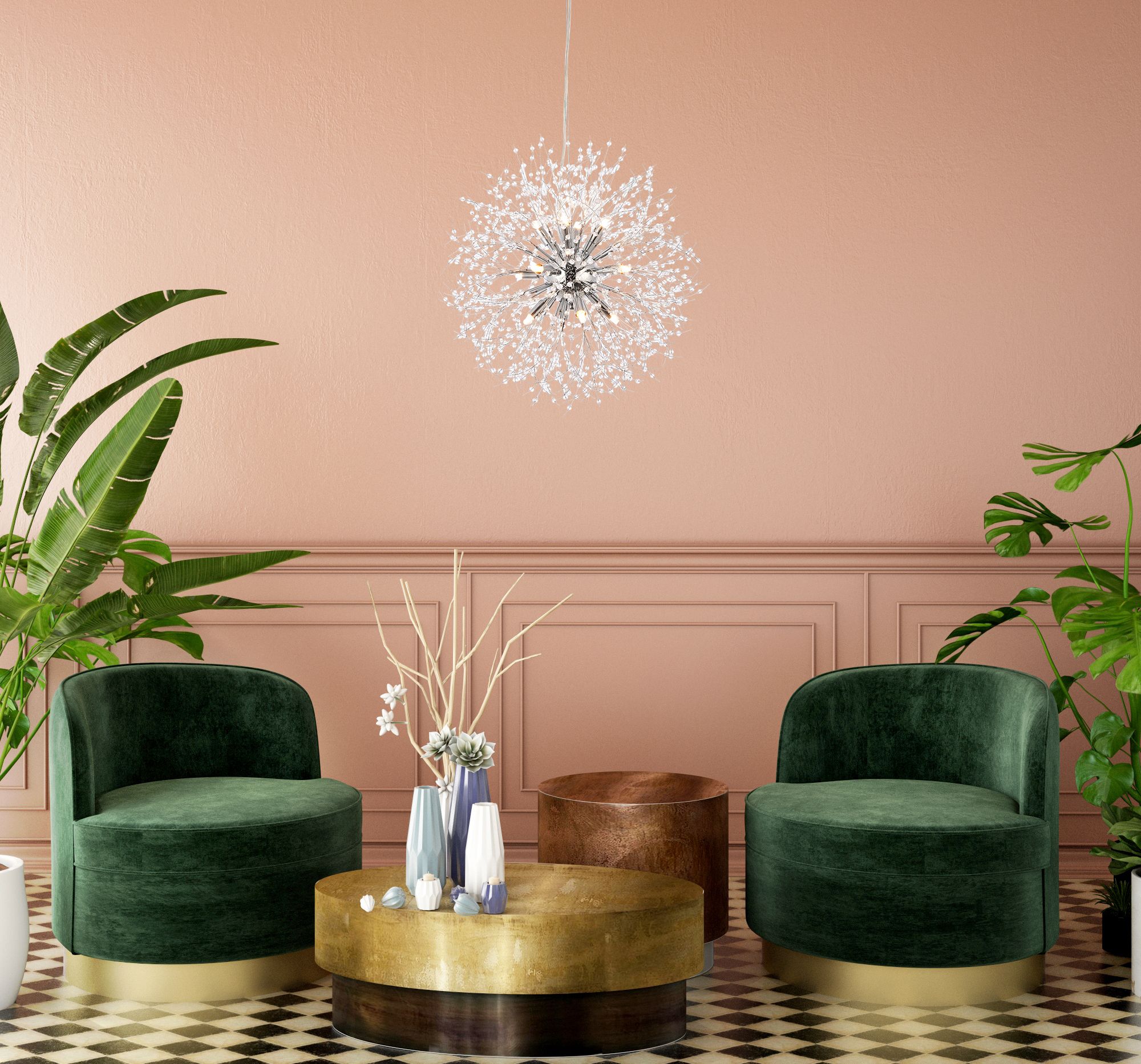 Image 3 Solace 23 1/2" Wide Chrome 12-Light Starburst Pendant more views