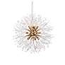 4_Solace 23 1/2" Wide Gold and Clear Crystal 12-Light Pendant more views