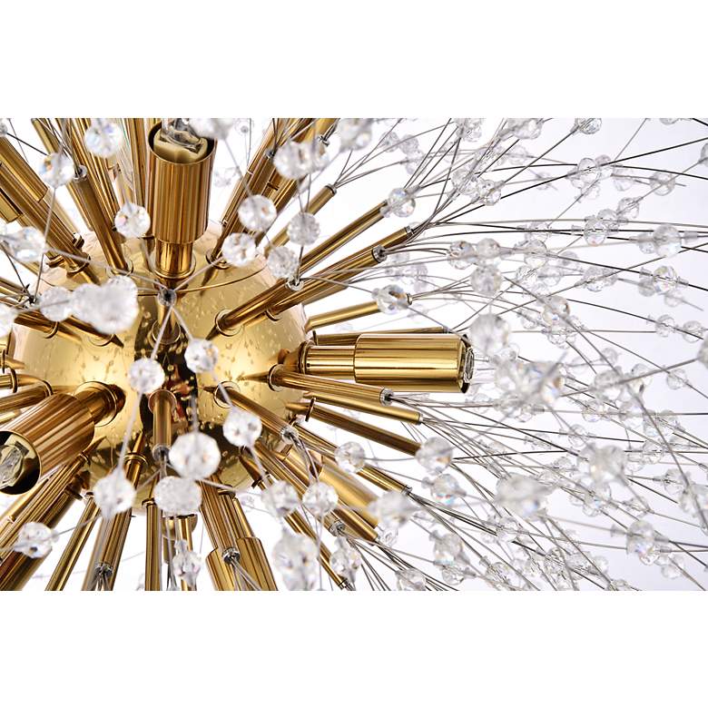 Image 7 Solace 23 1/2" Wide Gold and Clear Crystal 12-Light Pendant more views