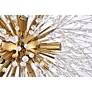 7_Solace 23 1/2" Wide Gold and Clear Crystal 12-Light Pendant more views