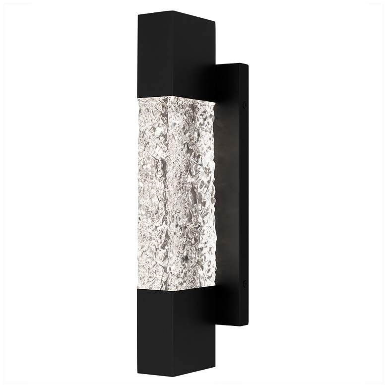 Image 1 Solace Integrated LED Matte Black Outdoor Wall Lantern