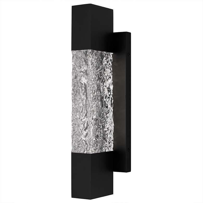 Image 2 Solace Integrated LED Matte Black Outdoor Wall Lantern more views