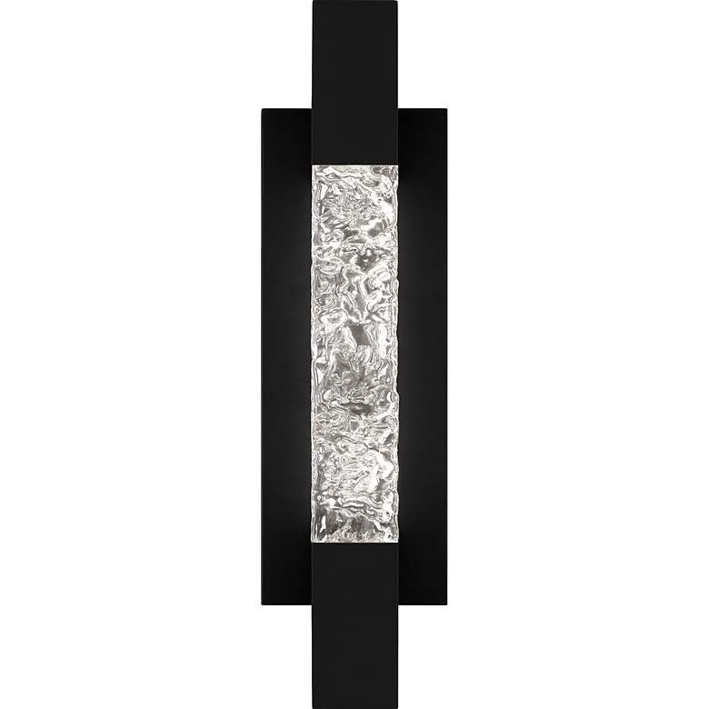 Image 3 Solace Integrated LED Matte Black Outdoor Wall Lantern more views