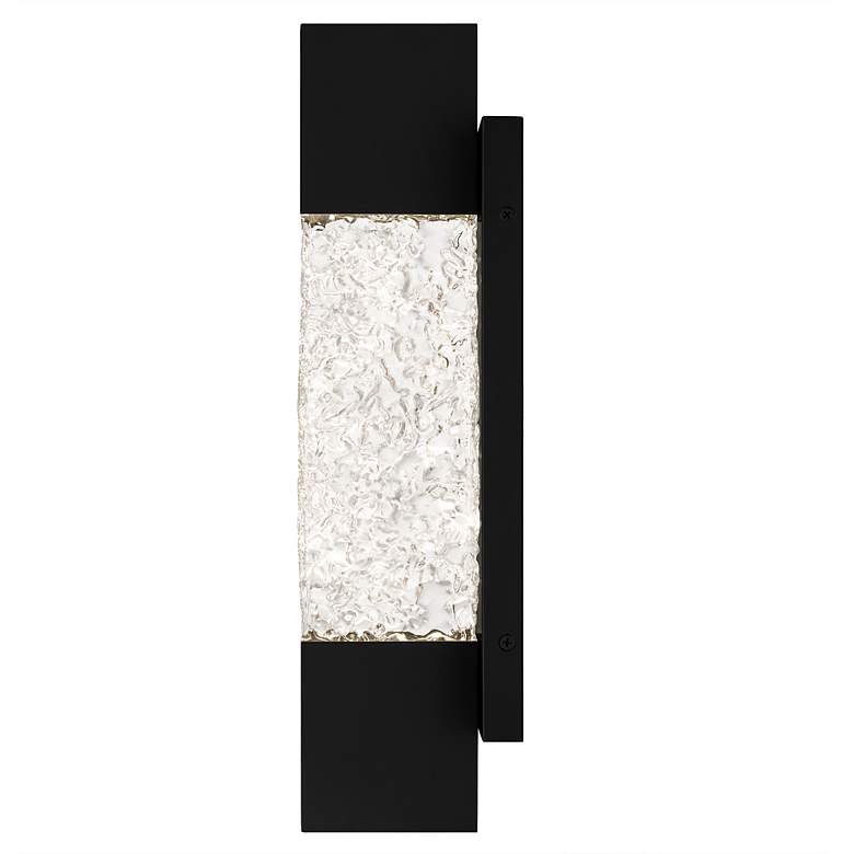 Image 4 Solace Integrated LED Matte Black Outdoor Wall Lantern more views