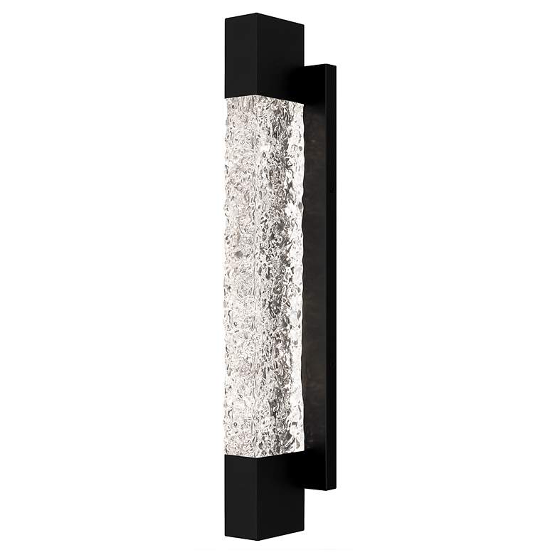 Image 1 Solace Integrated LED Matte Black Outdoor Wall Lantern