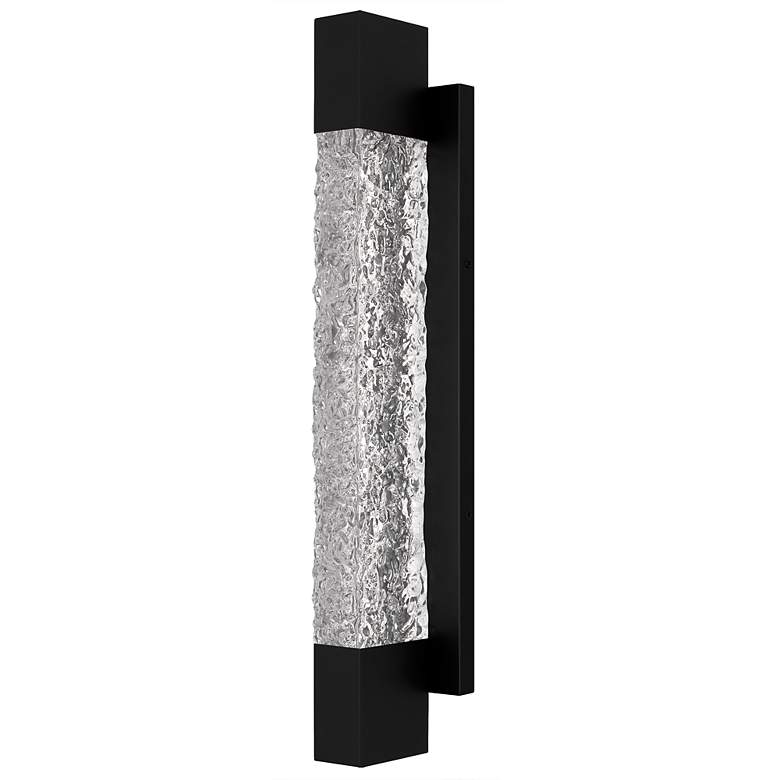 Image 2 Solace Integrated LED Matte Black Outdoor Wall Lantern more views
