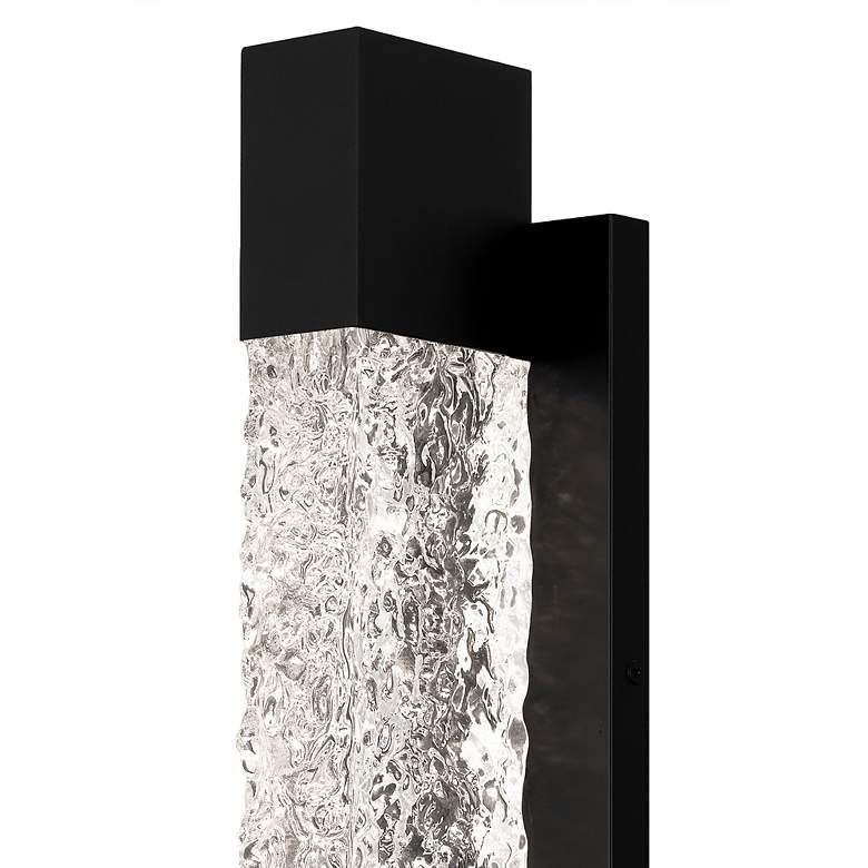 Image 5 Solace Integrated LED Matte Black Outdoor Wall Lantern more views