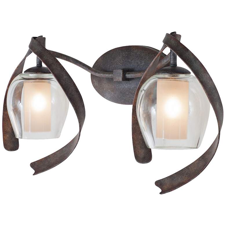 Image 1 Solana 21 3/4 inch Wide Copper Hand-Forged Bath Light