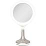 Solana Satin Nickel 1X/8X LED Variable Lighted Makeup Mirror