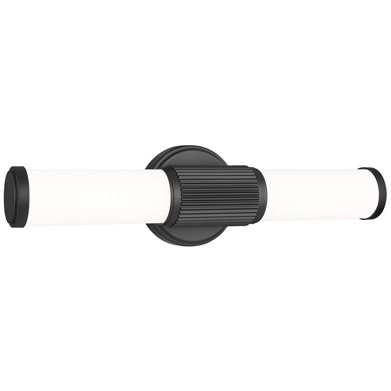 Image 1 Solange by Z-Lite Matte Black 4 inch 1 Light Vanity