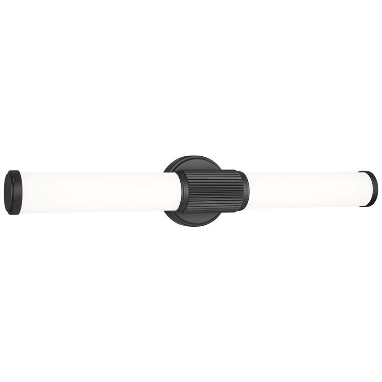 Image 1 Solange by Z-Lite Matte Black 4 inch 1 Light Vanity