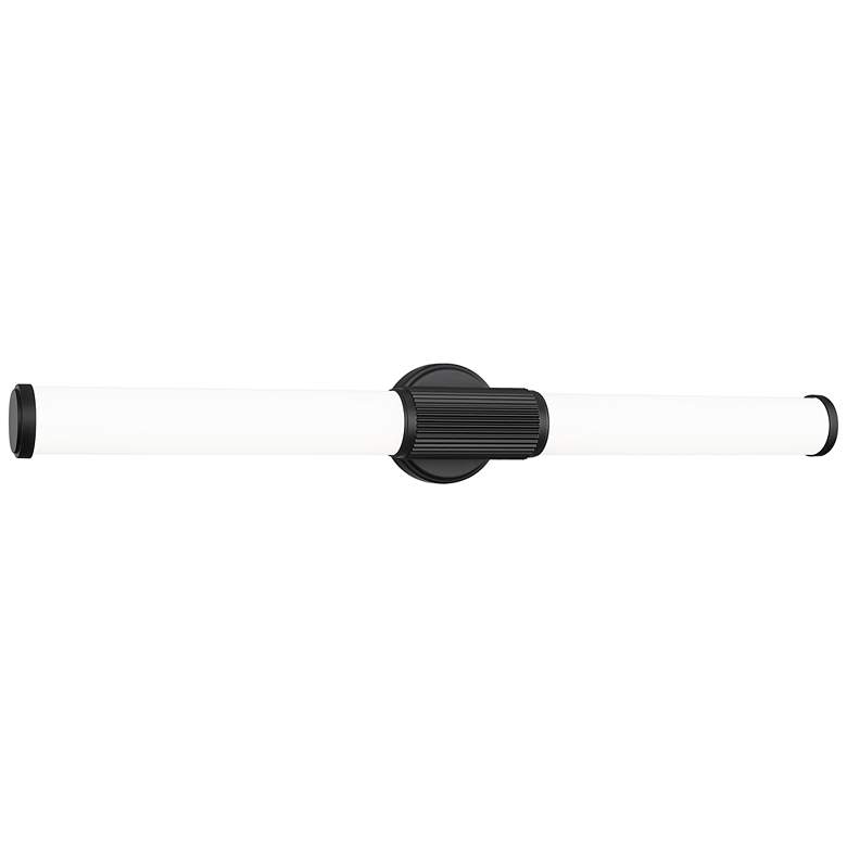 Image 1 Solange by Z-Lite Matte Black 4 inch 1 Light Vanity