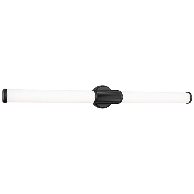 Image 1 Solange by Z-Lite Matte Black 4 inch 1 Light Vanity