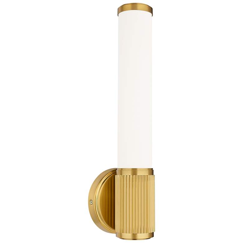 Image 1 Solange by Z-Lite Modern Gold 4 inch 1 Light Wall Sconce