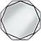 Solanna Matte Black 30" x 30" Octagonal Wall Mirror