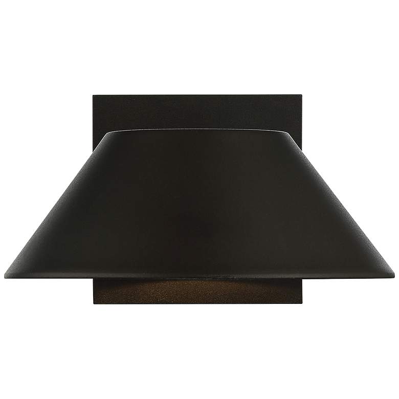 Image 5 Solano 12 inch Large Black LED Outdoor Wall Sconce more views