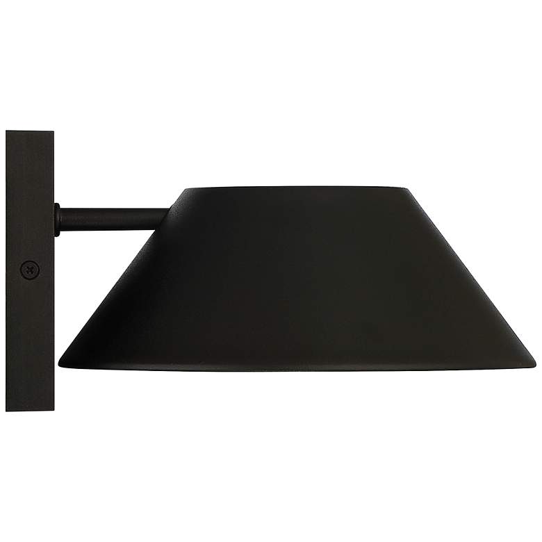 Image 6 Solano 12 inch Large Black LED Outdoor Wall Sconce more views