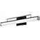 Solano 24" Wide Black and Brushed Nickel LED Bath Light