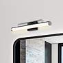 1_Solano 24" Wide Black and Brushed Nickel LED Bath Light
