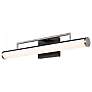 3_Solano 24" Wide Black and Brushed Nickel LED Bath Light more views