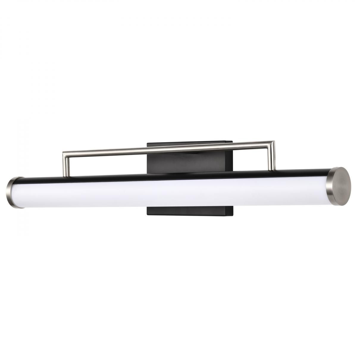 Image 4 Solano 24" Wide Black and Brushed Nickel LED Bath Light more views