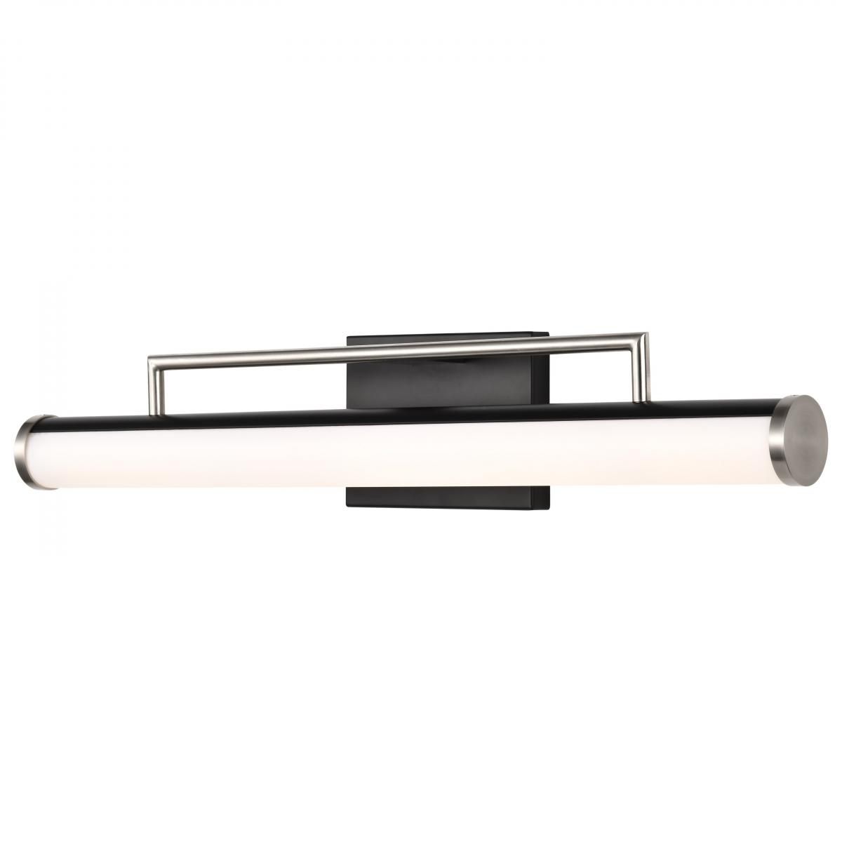 Image 5 Solano 24" Wide Black and Brushed Nickel LED Bath Light more views